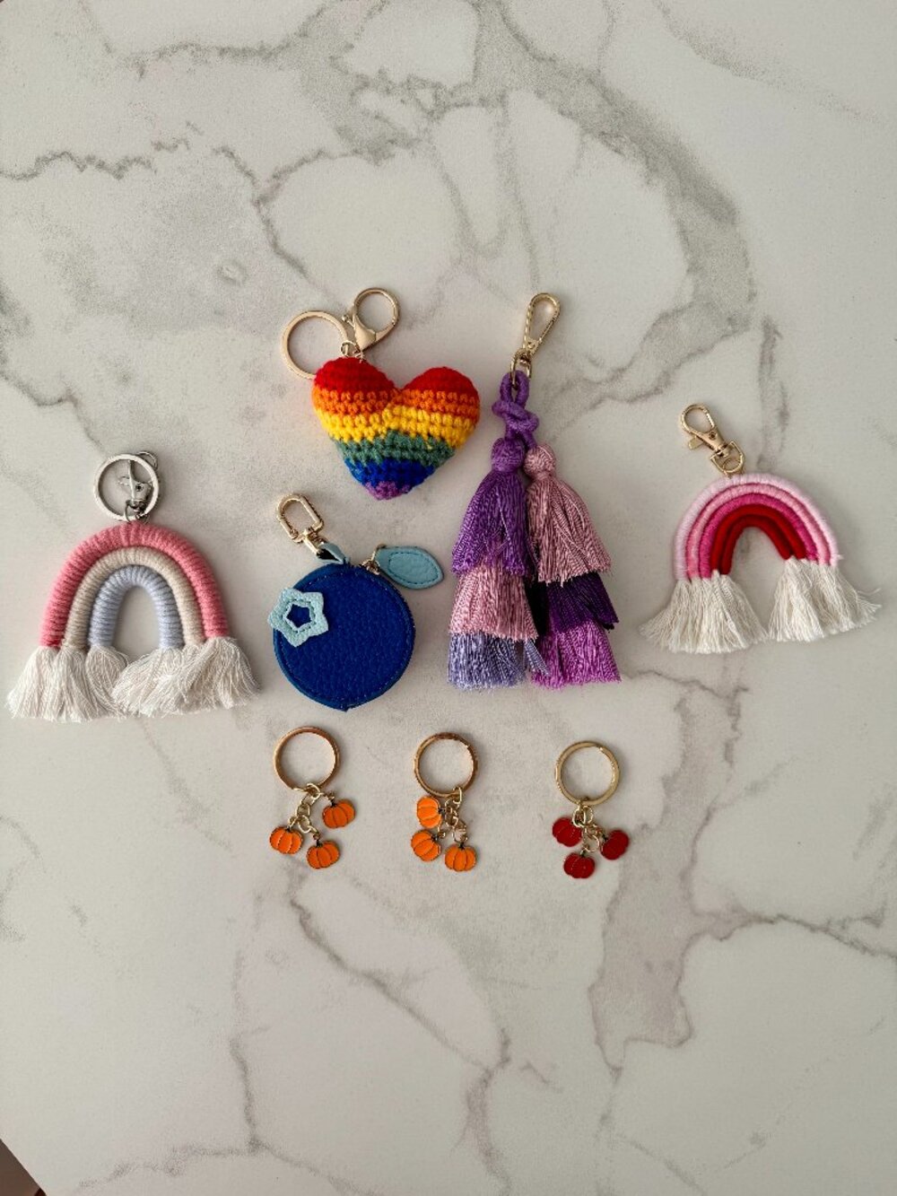 Bag Charms - Bundle of 8 - All New Never Used
